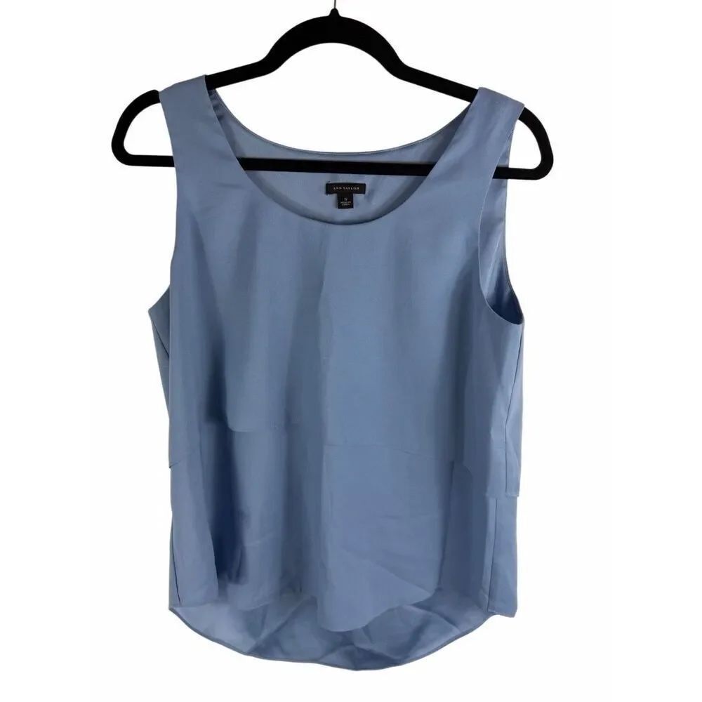Ann Taylor blue blouse- size s
